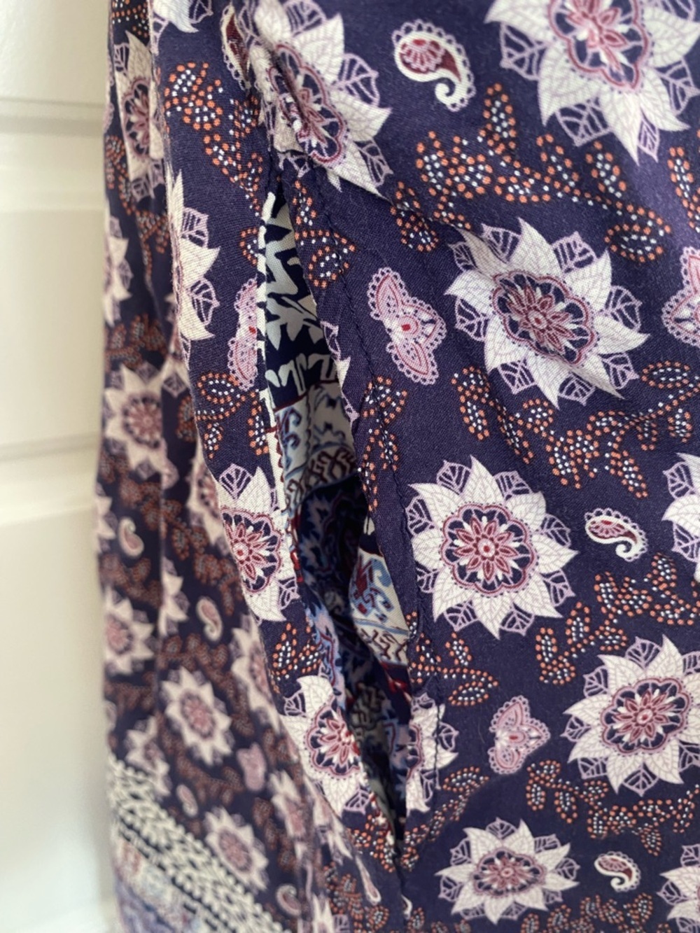 Garage Purple Floral Boho Sundress | Festival Summer Dress | Size Small - Picture 4 of 9